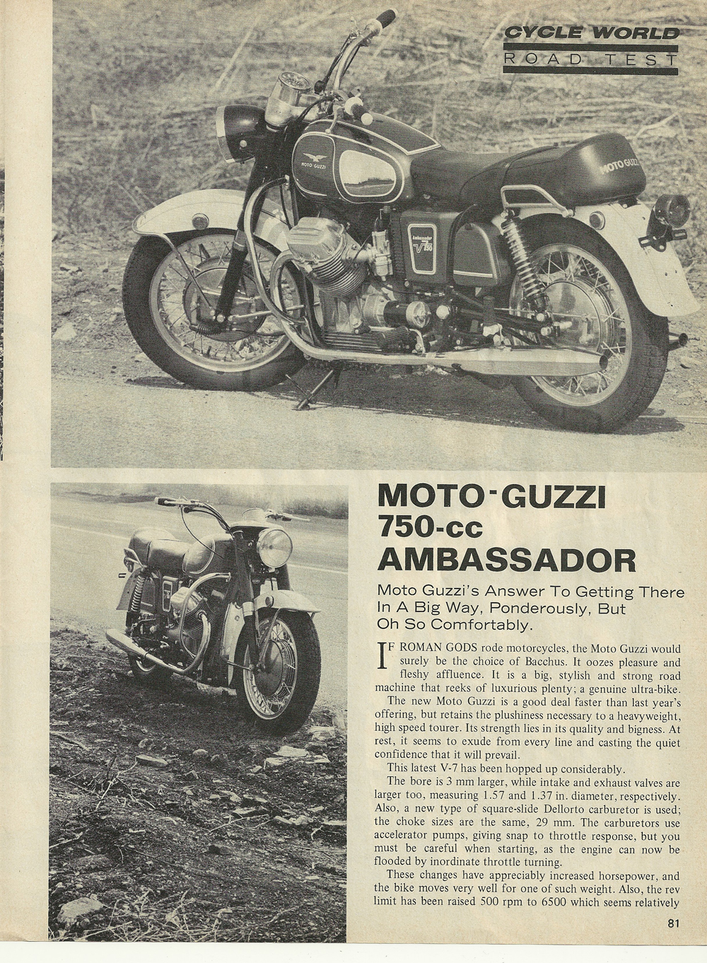 1969 Μoto Guzzi 750 Ambassador